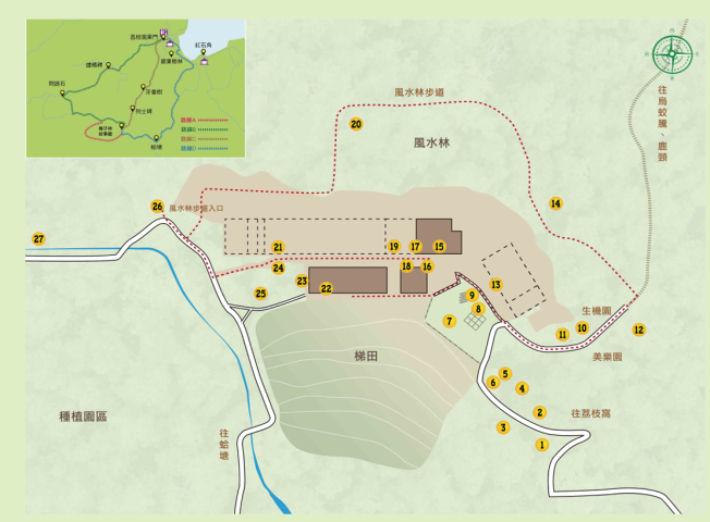 Forest Village: Tourist Map of Mui Tsz Lam
