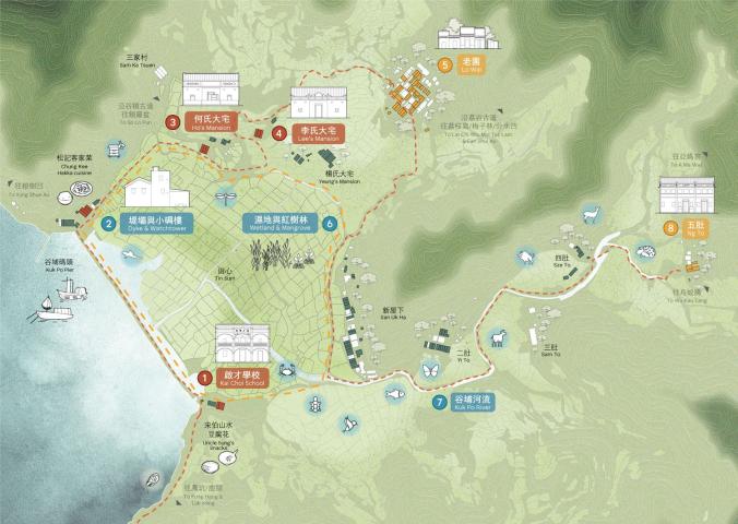 From Valley to Plain: Kuk Po Tour Map